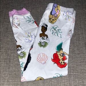 Disney Princess Character Pajama Pants - White and Pink